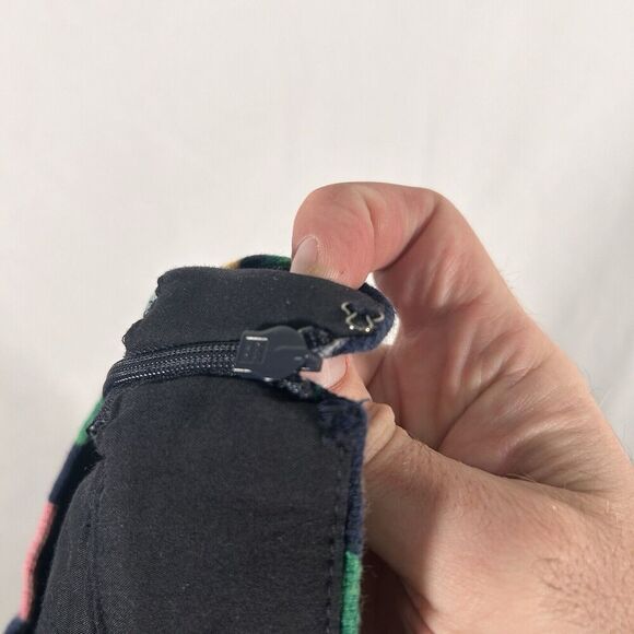 J. Crew Short Women's 6 Blue Pink Floral Side Zip Pockets 100% Cotton - Picture 7 of 7